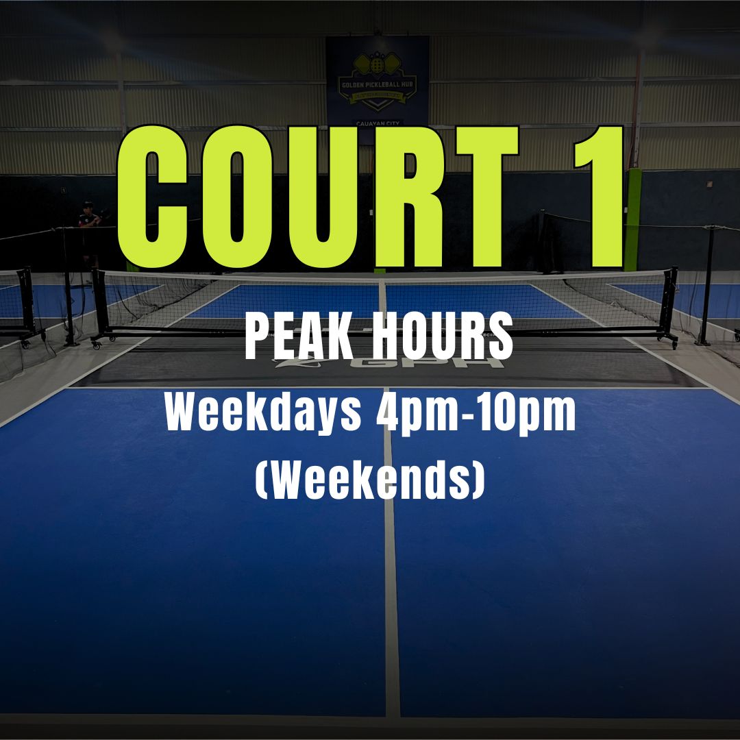Pickleball Court 1 (Peak Hours)