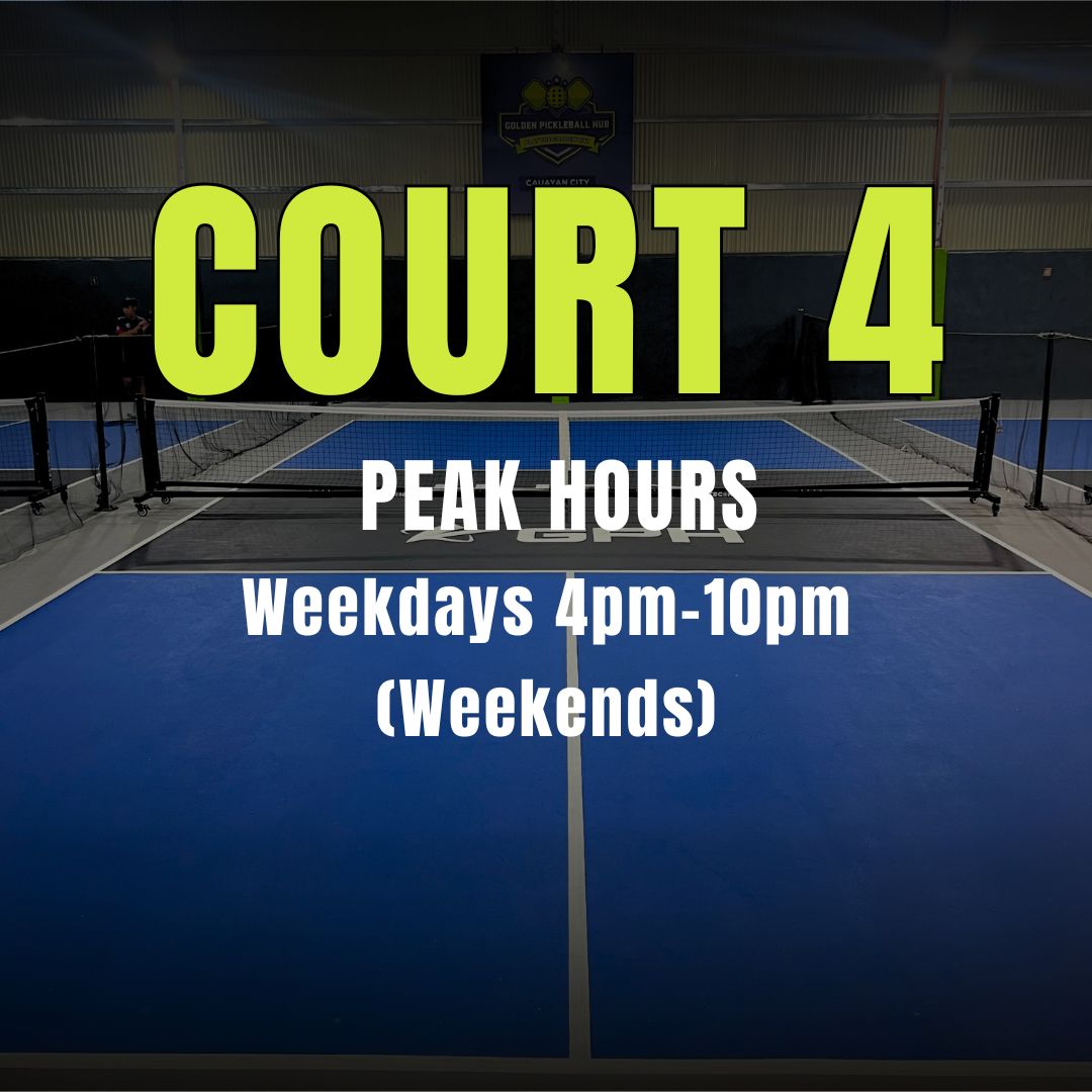 Pickleball Court 4 (Peak Hours)